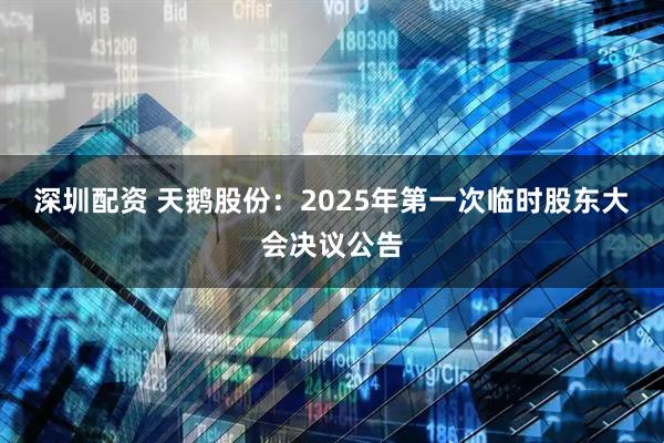 深圳配资 天鹅股份：2025年第一次临时股东大会决议公告